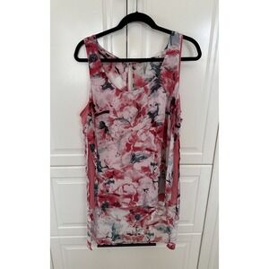 Guess Los Angeles Floral Two Pieces Shirt Size XL